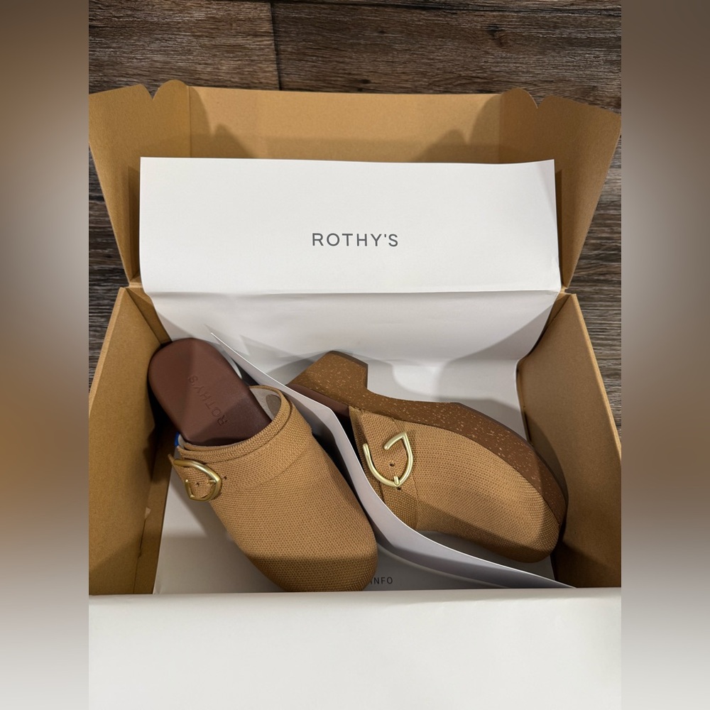 ROTHYS The Classic Clog butternut color NEW SZ 7.5 - Picture 2 of 12
